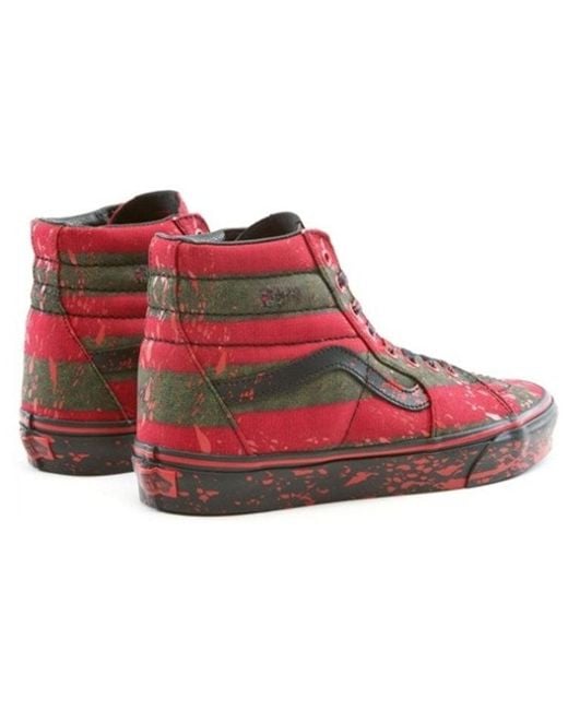 Vans Red House Of Terror X Sk8-Hi 'The Nightmare On Elm Street' for men