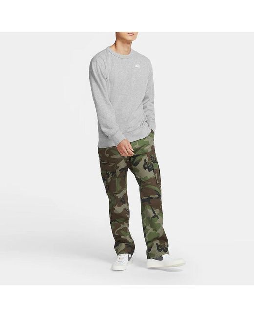 Nike Gray Sb Skateboard Round Neck Pullover Dark for men