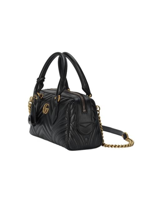 Gucci Black (Wmns) Gg Marmont Small Top Handle Bag