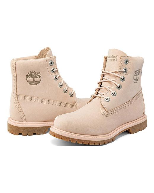 Timberland Natural (Wmns) Paninara Collarless 6 Inch Waterproof Boots 'Light Nubuck'