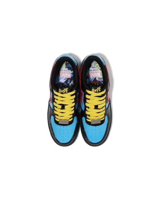 A Bathing Ape Blue X Marvel Comics Bape Sta Low 0Zxshm191907J-Bkk