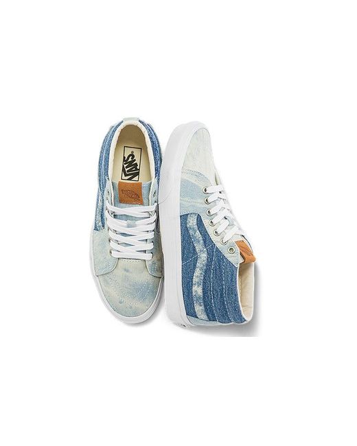 Vans Blue Sk8-Mid 'Washed Denim' for men