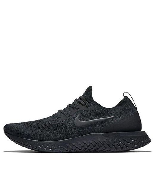Nike Black Epic React Flyknit 'Triple' for men
