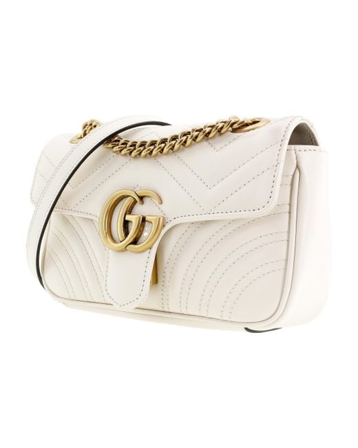 Gucci Natural (Wmns) Gg Marmont Series Mini Leather Clutch