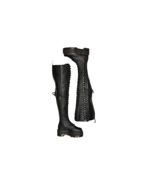 Dr. Martens Black (Wmns) Azreya Max Leather 26-Eye Platform Boots