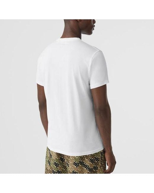 Burberry White Monogram T-shirt for men