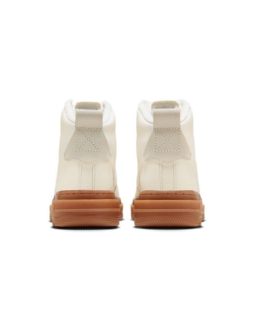 cream high top air force ones