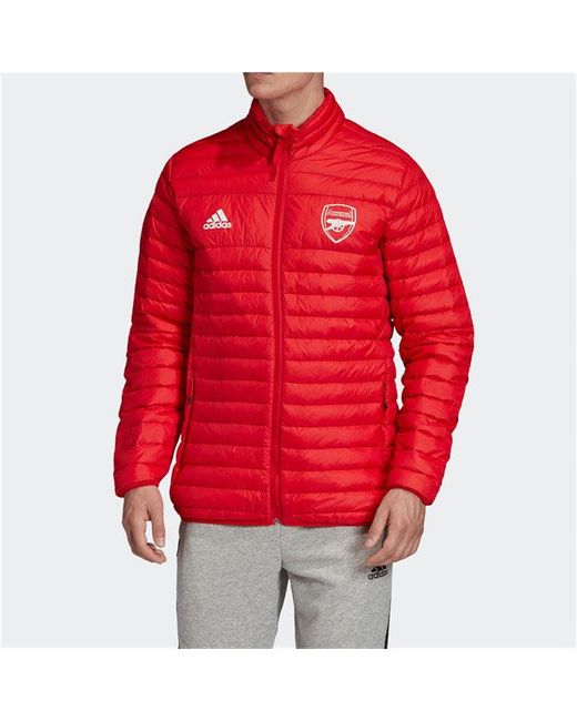 Adidas Red Afc Ssp Ldw Jk Arsenal Soccer/Football Down Jacket for men