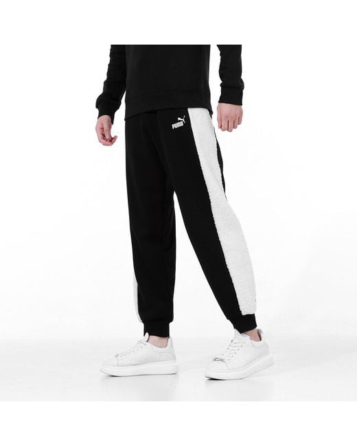 PUMA Black Fleece Blocking Pants for men