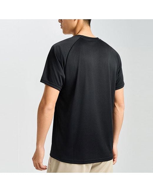 Asics Black Icon Short Sleeve Top 'Performance' for men