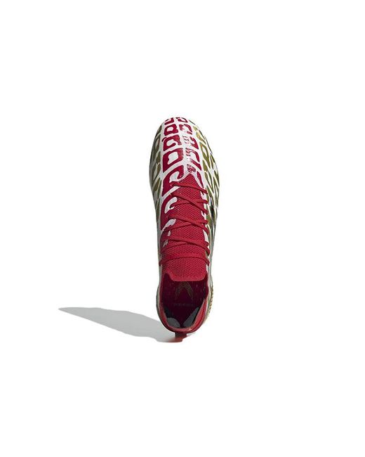 Adidas Red X Speedflow Mo Salah.1 Fg Metallic Scarlet' for men