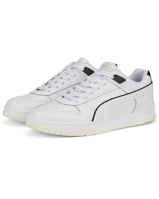 PUMA White Rbd Game Leather Trainers for men