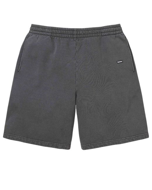 Supreme Overdyed Small Box Sweatshorts in Grey for Men | Lyst UK