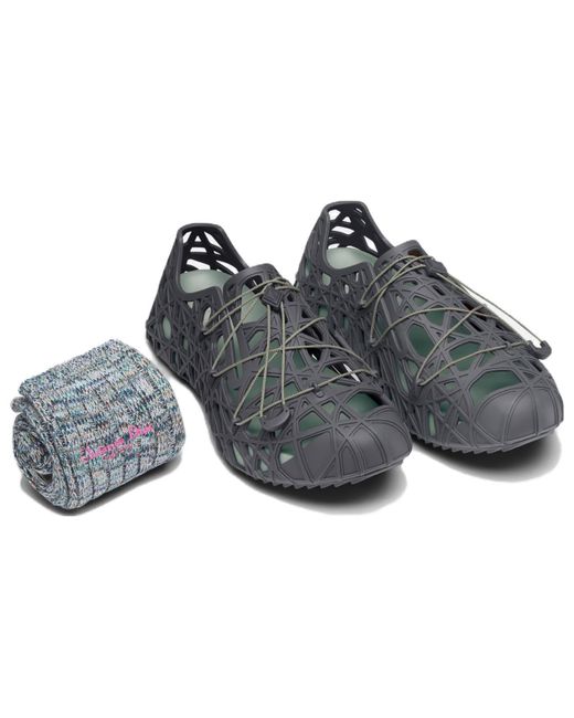 Dior Warp Sandal Anthracite Gray Cosmo Rubber for men