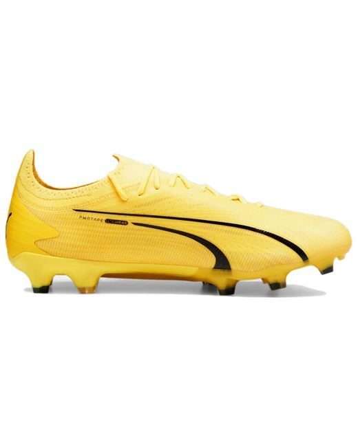 PUMA Yellow Ultra Ultimate Fg/Ag Football Boots for men