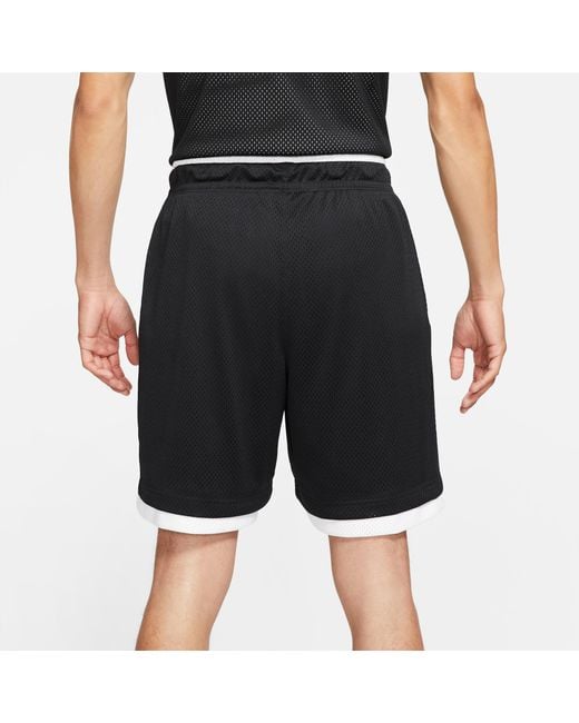 Nike Black Jordan Sport Dna Contrasting Colors Logo Mesh Breathable Sports Shorts for men