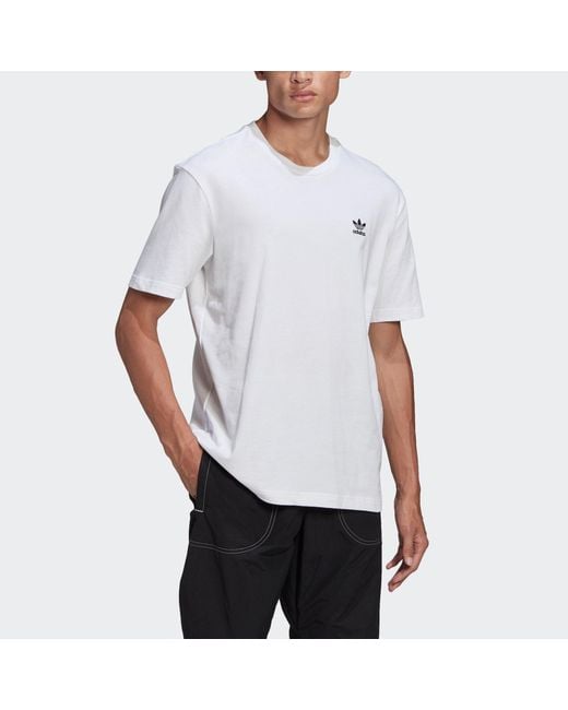 Adidas White Originals B+F Trefoil Tee Logo Printing for men