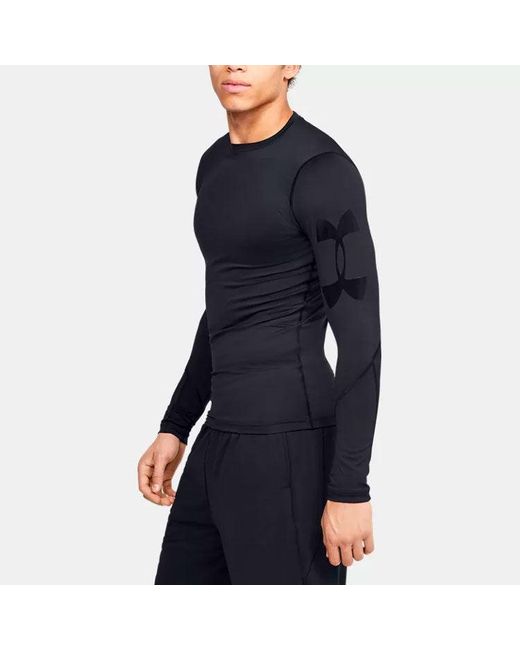 Under Armour Blue Ua Heatgear Armour Long Sleeves Sports Long Sleeves for men