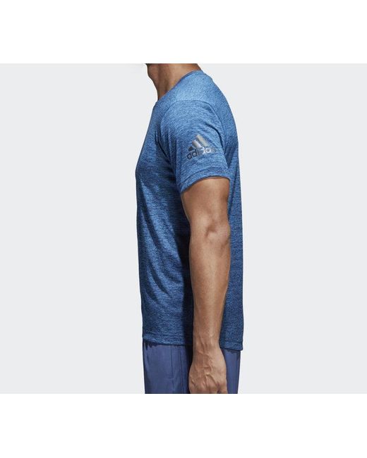 Adidas Blue Freelift Gradi Training Sports Short Sleeve for men