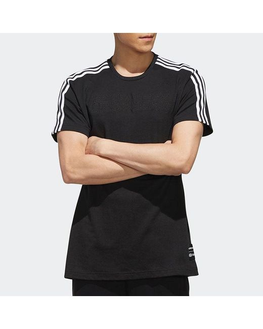 Adidas Black Neo X Crossover Athleisure Casual Sports Short Sleeve for men