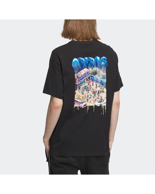 Adidas Black Originals X Monkey Kingdom Gfx T-Shirt for men