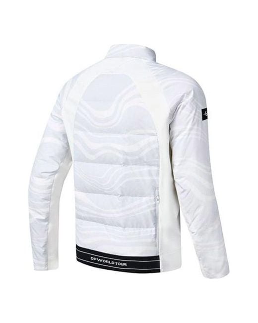 Fila Blue Lightweight Warm Golf Logo Down Jacket for men