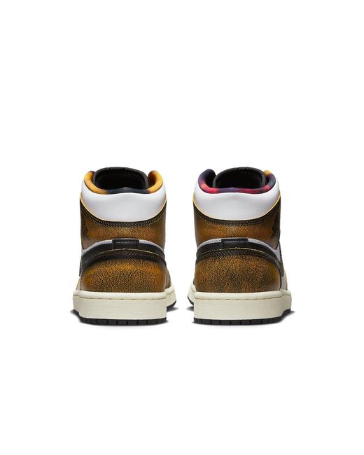 Nike Black 1 Mid Se 'Wear-Away for men