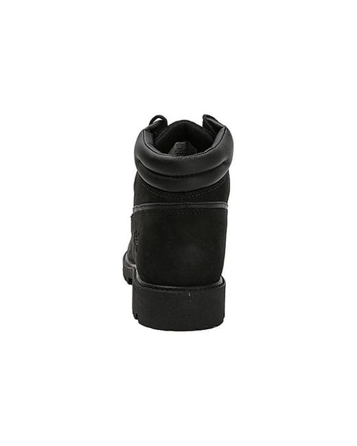 Timberland Black Heritage Casual Walking Wide-Fit Boots Nubuck for men