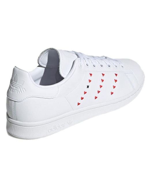 Adidas White Stan Smith 'Heart Valentine's Day' for men