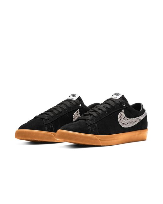 Nike Black Wacko Maria X Blazer Low Sb 'Snakeskin' for men