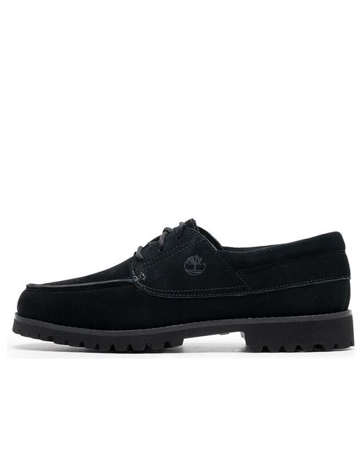 Timberland Black Authentic Boat Shoes for men