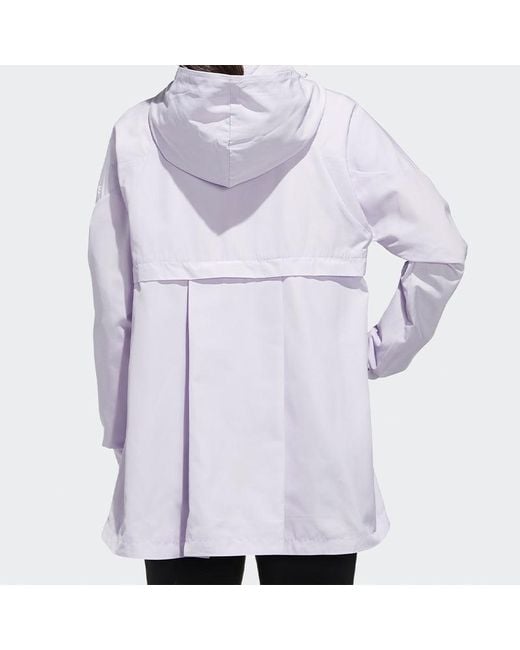 Adidas Purple (Wmns) Wb Logo Printing Hooded Jacket