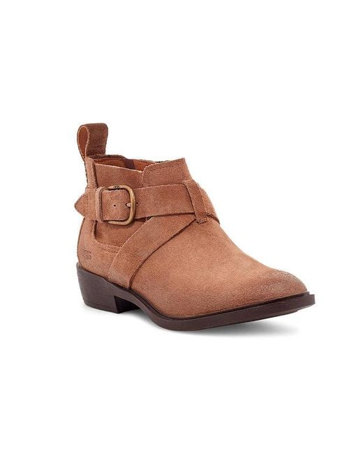 Ugg Brown (Wmns) Wylma Low Heels Short Boots Coffee