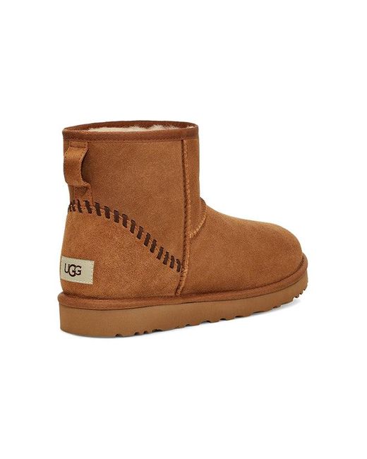 Ugg Brown Classic Mini Deco Suede Boot for men