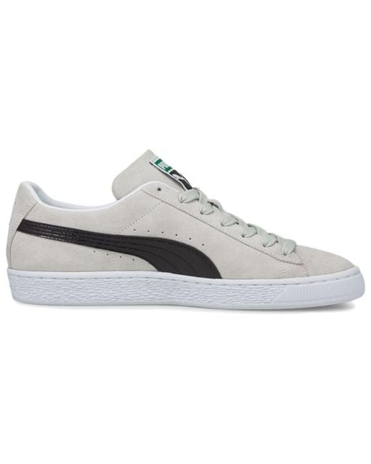 PUMA White Suede Croc Retro Casual Skateboarding Shoes for men