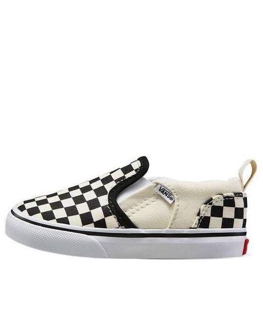 Vans Black (Td) Asher V 'Checkers for men
