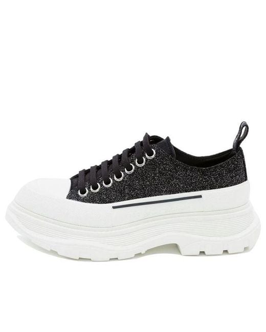 McQueen Black (Wmns) Tread Slick Lace Up Low 'Galaxy'