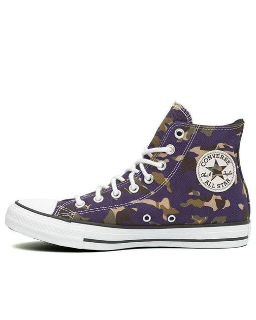Converse Blue Chuck Taylor All Star Allover Camo High Top for men