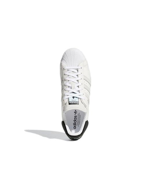 Adidas White Originals Superstar Shoes for men
