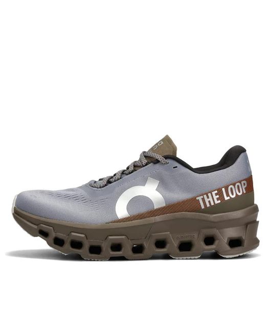 On Shoes Brown X Pleasures X The Loop Cloudmonster 2