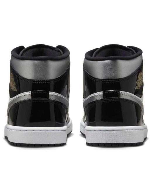 Nike Black 1 Mid Patent' for men