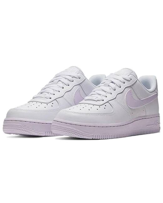 Nike Air Force 1 0 White Barely Grape | Lyst