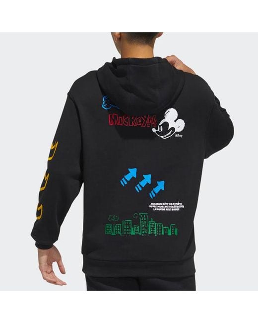Adidas Black Originals Fangtastic Series Disney Mickey Printing Sports Pullover for men