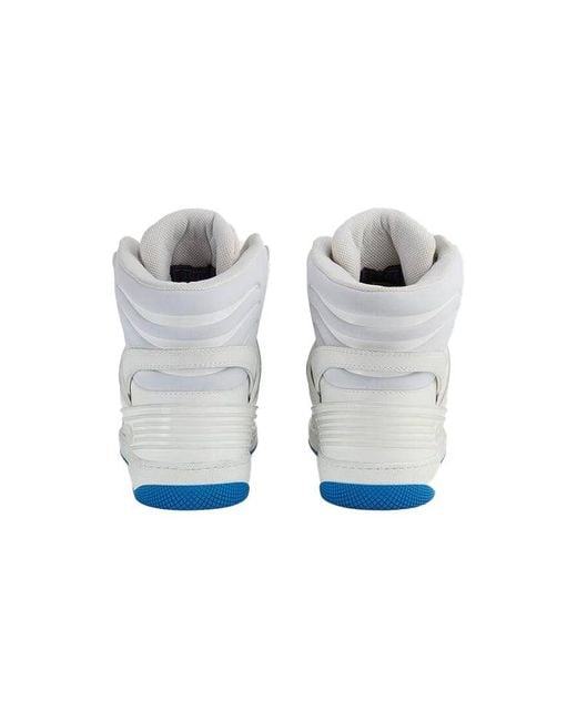 Gucci White Basket Breathable Wear-Resistant Non-Slip High for men
