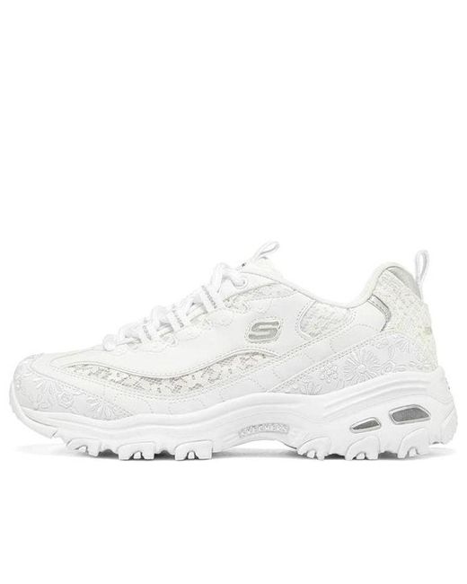 Skechers White (Wmns) D'Lites 1.0