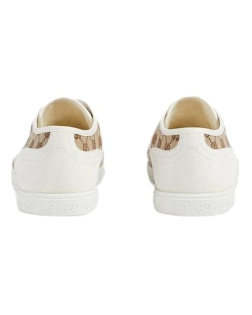 Gucci Natural Gg Canvas Trainer Ebony' for men