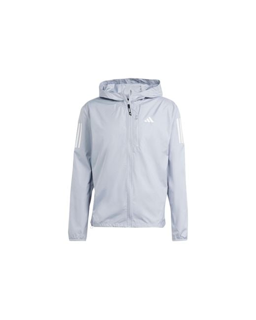 Adidas Blue Own The Run Jacket Asia Sizing for men
