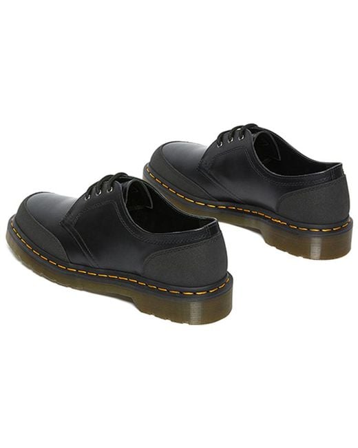 Dr. Martens Black 1461 Guard Panel Leather Shoes for men