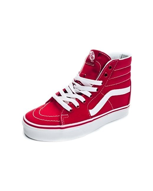 Vans Red Sk8-Hi Canvas 'Formula One' for men