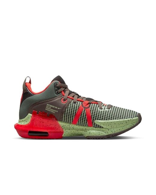 Nike Red Lebron Witness 7 Ep Crimson Alligator' for men